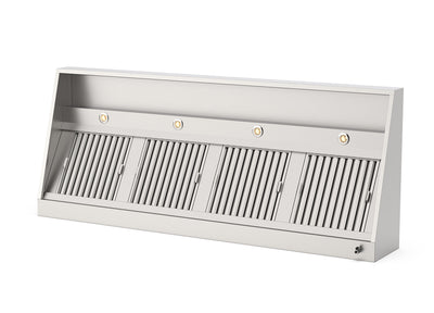 Afzuigkap Wandmodel met led verlichting 2500x1000x400(h)mm