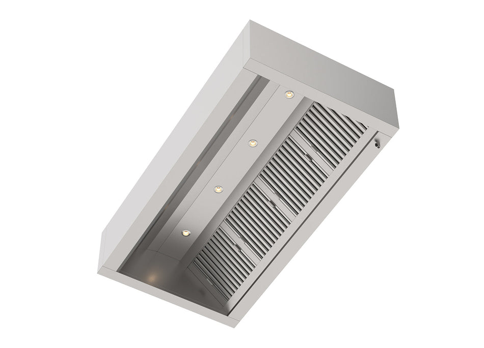 Inductie Afzuikap Doosmodel met led verlichting 3000x1300x500(h)mm