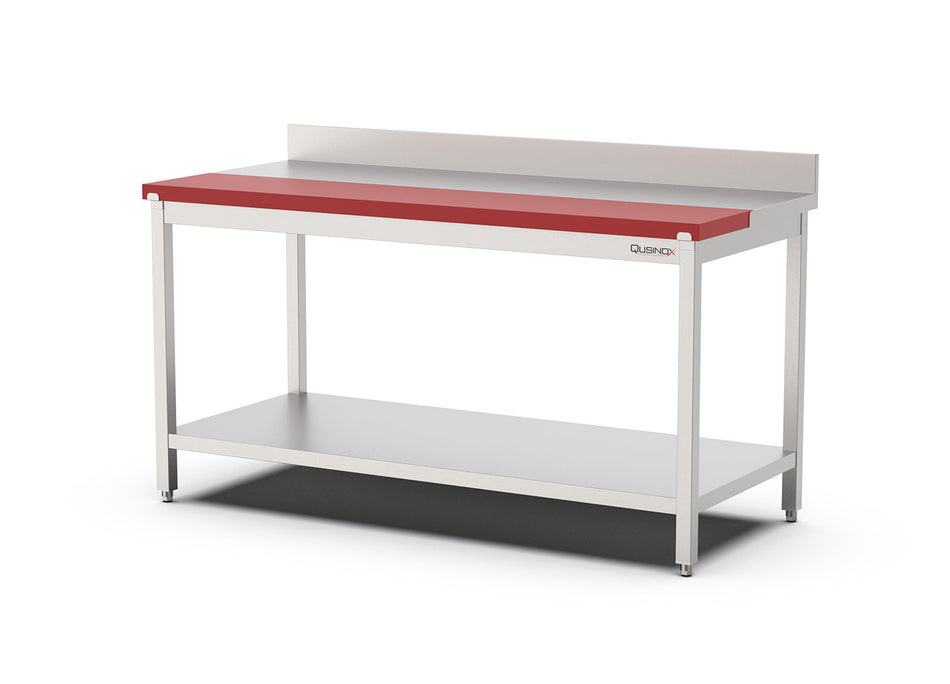 Polyethylene Werktafel met rvs werkblad | 1200x700x900(h)mm