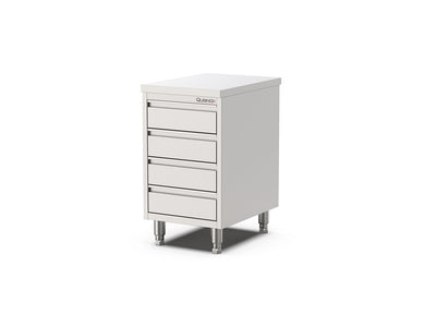 RVS Horeca Werkbank met 4 laden | 400x700x900mm