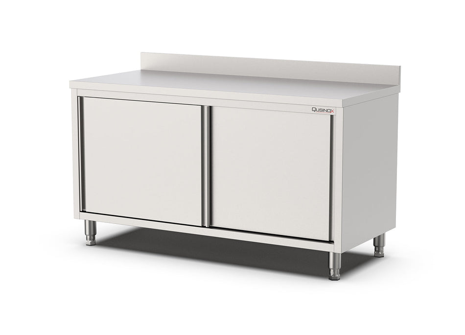 Werkbank met Schuifdeuren | Opstaande rand | 1000x700x900(h)mm