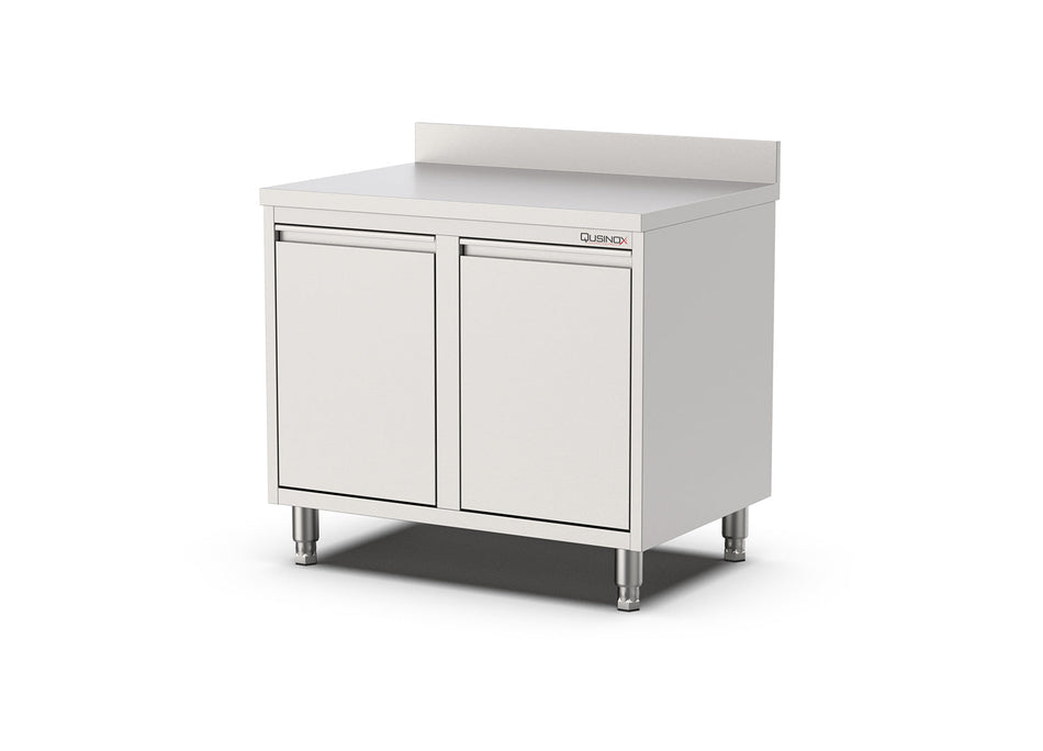 RVS Horeca Werkbank Met kanteldeur | Opstaande rand | 1000x700x900(h)mm