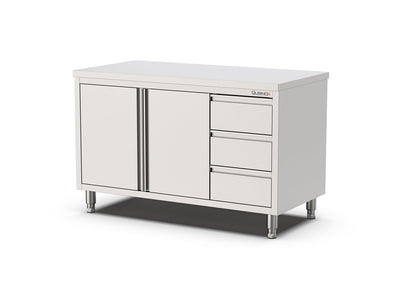 Werkbank Draaideuren met laden Rechts | 1000x700x900mm