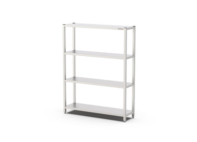 RVS Opbergrek | Voorraadrek | 4 Schappen | Demontabel | 1000x400x1800(h)mm