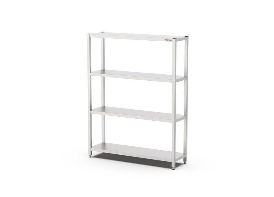 RVS Opbergrek | Voorraadrek | 4 Schappen | Demontabel | 1000x400x1800(h)mm