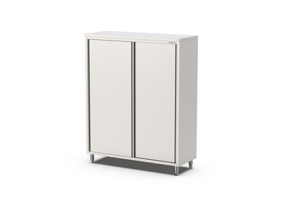 RVS Voorraadkast met schuifdeuren | 3 Schappen | 1200x600x2000(h)mm