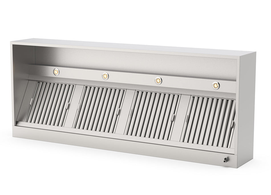 Afzuigkap Doosmodel met led verlichting 1000x1000x400(h)mm