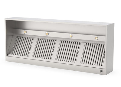 Afzuigkap Doosmodel met led verlichting 3200x1000x400(h)mm
