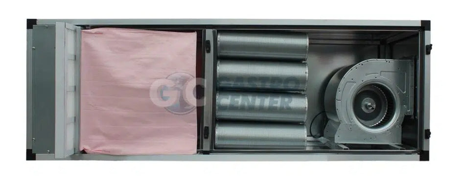 Geurfilterkast | 2500 m3/h | 230v | 8 carbon filters met voorfilters